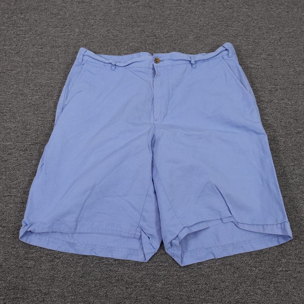J.Hilburn Shorts Mens 37 Blue Chino Cotton Linen 11 Inseam Casual Summer